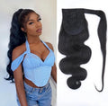 Body Wave Ponytail InvisiFit Strap Cap With Clip In 100% Human Hair